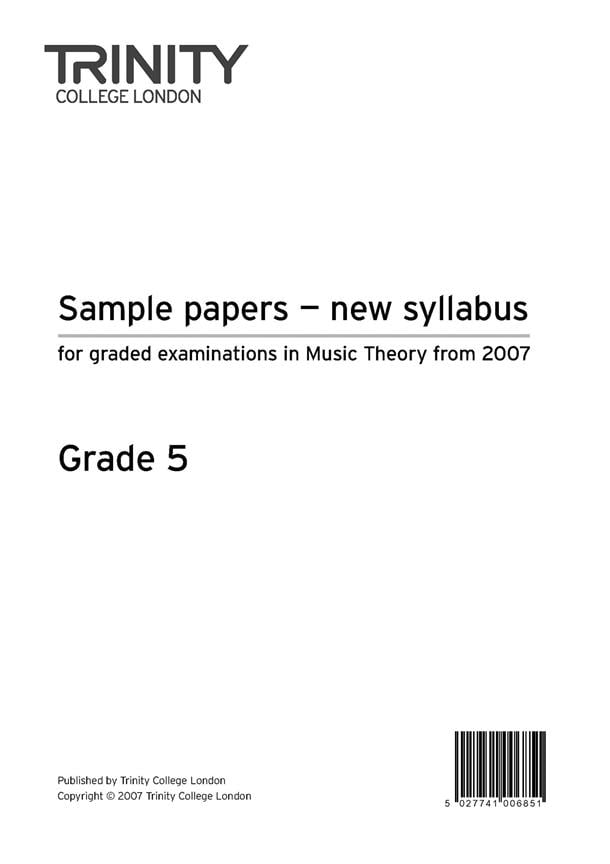 Sample Theory Papers. Grade 5